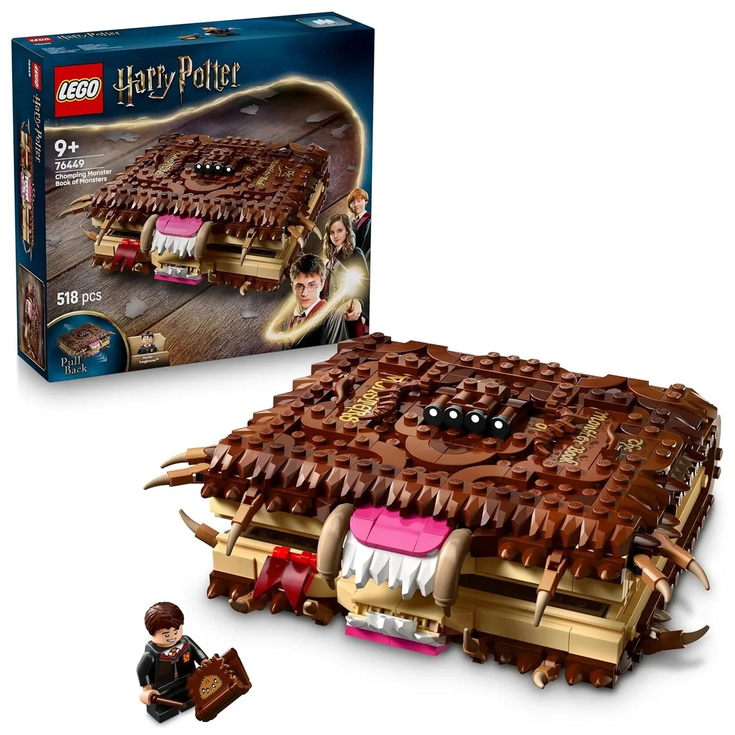 LEGO Harry Potter Chomping Monster Book of Monsters, Wizard Toy 76449 Building Blocks Toys for 9+ Gift for Boys and Girls - Jaiman Toys