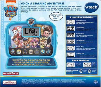 VTech PAW Patrol Learning Tablet | Interactive Educational Laptop Tablet with 6 Learning Activities, Typing, Phonics, Math & Clock Games for Kids