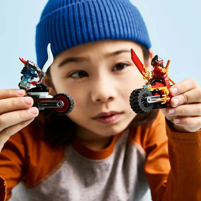 LEGO NINJAGO 71838 Kai’s Motorcycle Speed Race | Dual Ninja Bike Playset for Kids 6+ | Kai & Wyldfyre Racing Toy