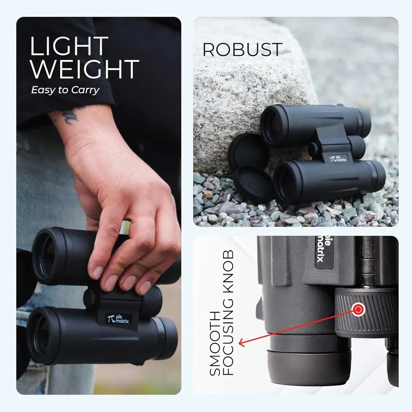 Pie Matrix Swift S10 10X42 Real Binoculars Field View 119 m/1000 m - Jaiman Toys