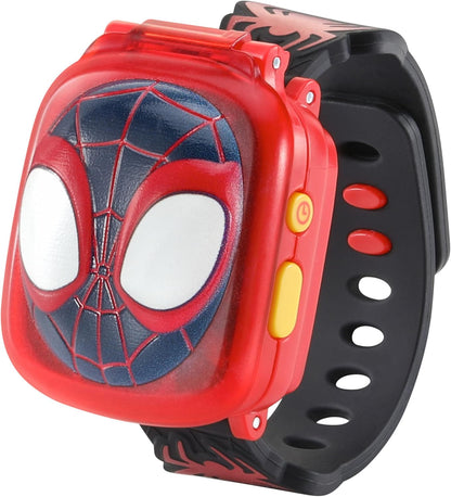 VTech Marvel Spidey and His Amazing Friends Spin Learning Watch | Interactive Educational Kids Watch with 4 Games, Clock, Alarm, Timer & Spidey Voice