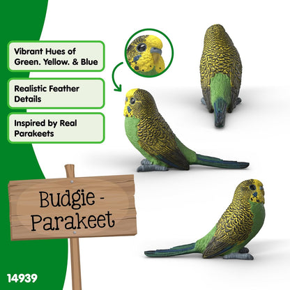 Schleich Farm World - Budgie Parakeet Toy Figurine - Kids Ages 3+ | 14939 | Farm Animal Figurine, Realistic Animal Toys, Bird Toy for Kids 3+, Screen-Free Imaginative Pretend Play, Montessori Toy