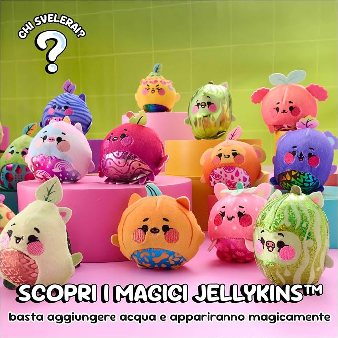 Magic Jellykins Mini Surprise Plush Toy, Mystery Collectible Soft Stuffed Character in Surprise Pack, Cute Magic Toy for Kids, 1 Random Piece, Ages 5 Years+