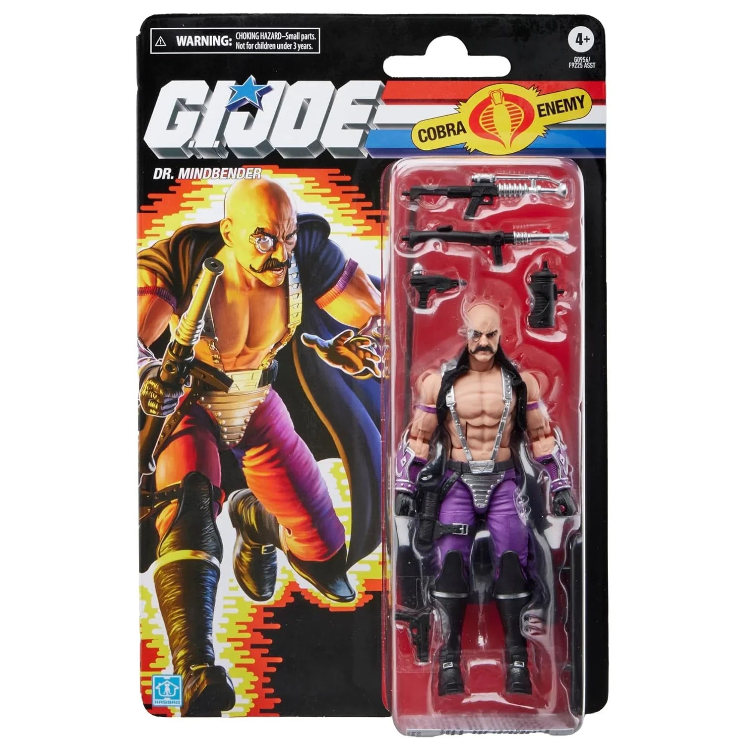 G.I. Joe Classified Series Retro Cardback Dr. Mindbender 6-Inch Action Figure with 7 Accessories - Jaiman Toys