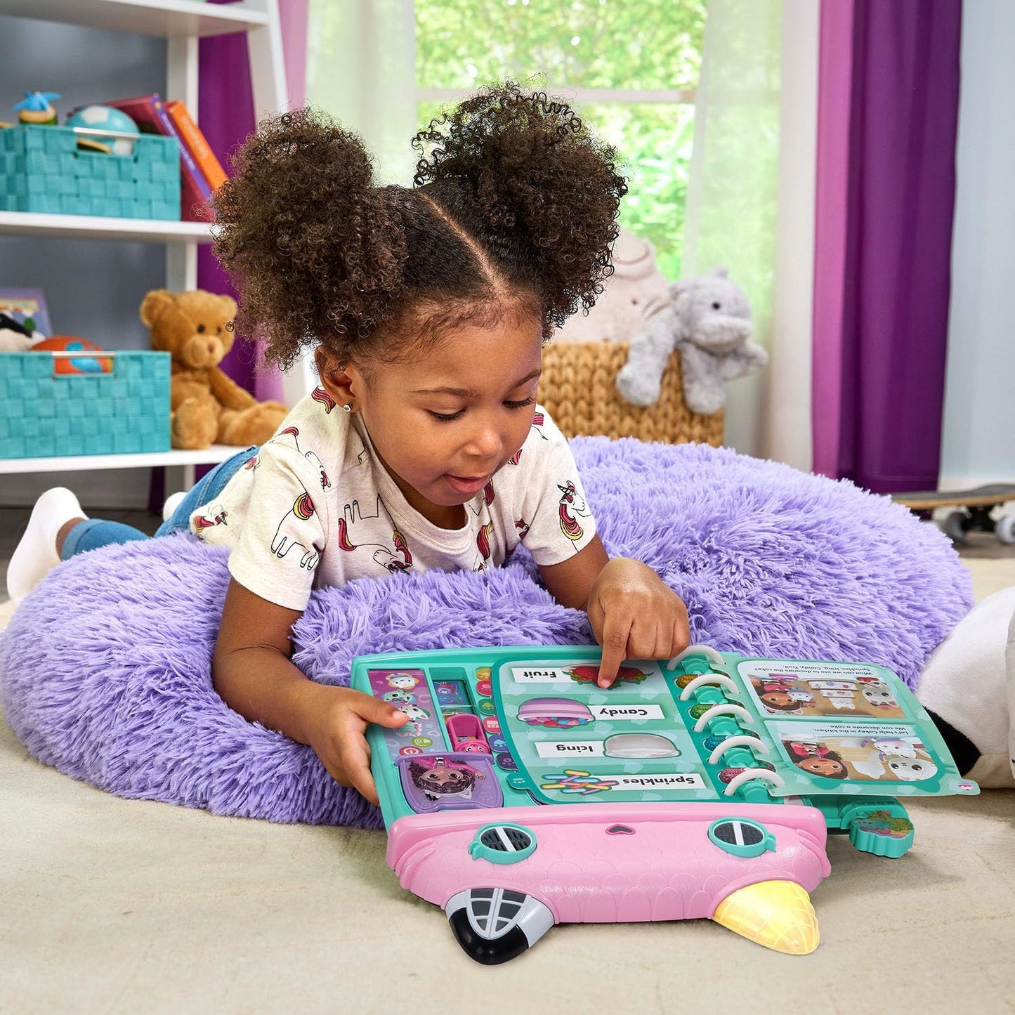 VTech Gabby's Dollhouse Cat-a-Vator Discovery Book | Interactive Learning Book with Stories, Music, Vocabulary & Lights for Kids 3+