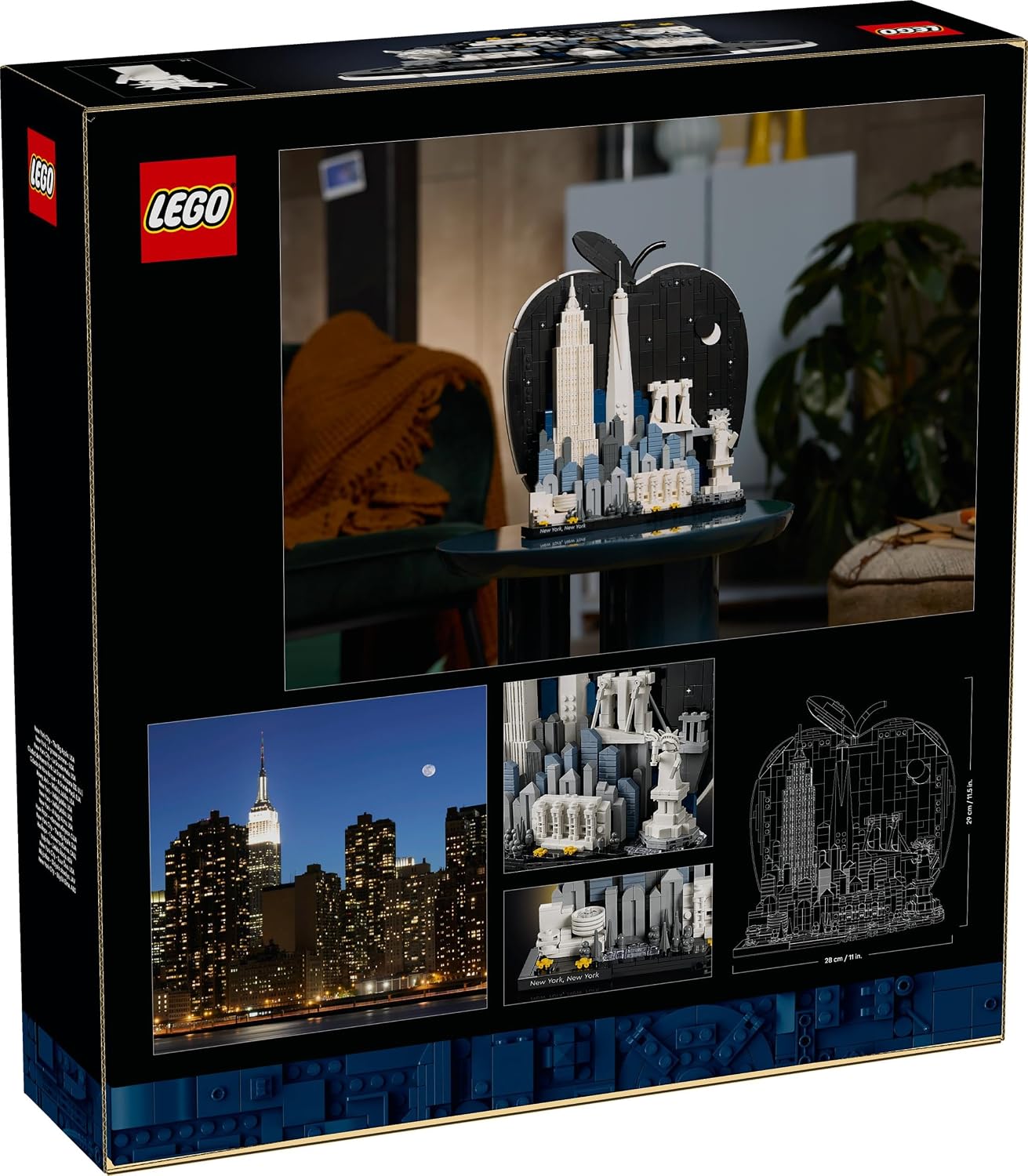 Lego 21066 Architecture New York Big Apple City Building Interior Stylish Toy Birthday Present Block Men Women