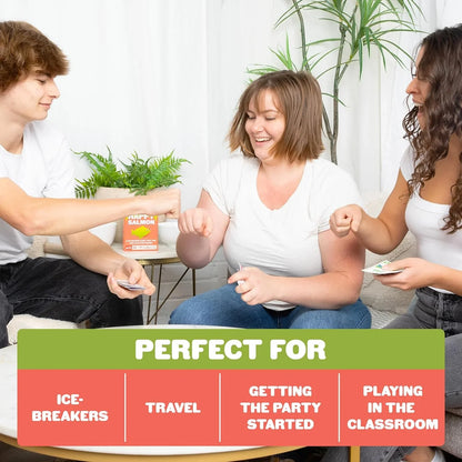 Happy Salmon Card Game by Exploding Kittens – Fast-Paced Party Game for Families & Kids - Jaiman Toys