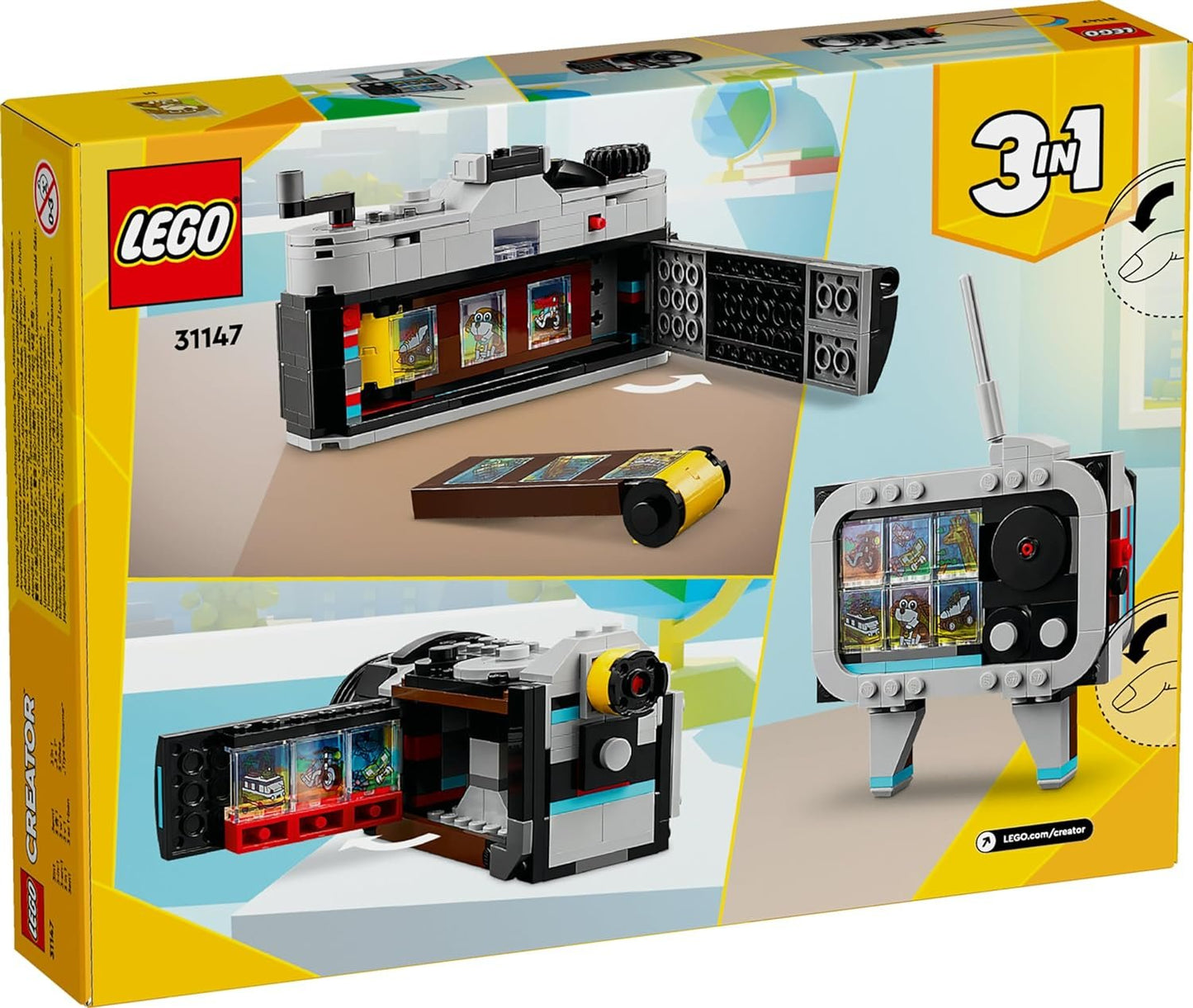 LEGO 31147 Creator Retro Camera 3in1 Toy  (261 Pieces)