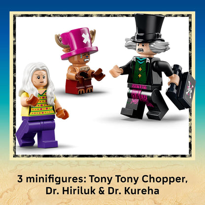 LEGO 75641  ONE PIECE Dr. Hiriluk’s Hideout – Mountain Cave Playset with Chopper & 2 Doctor Minifigures, Ages 9+