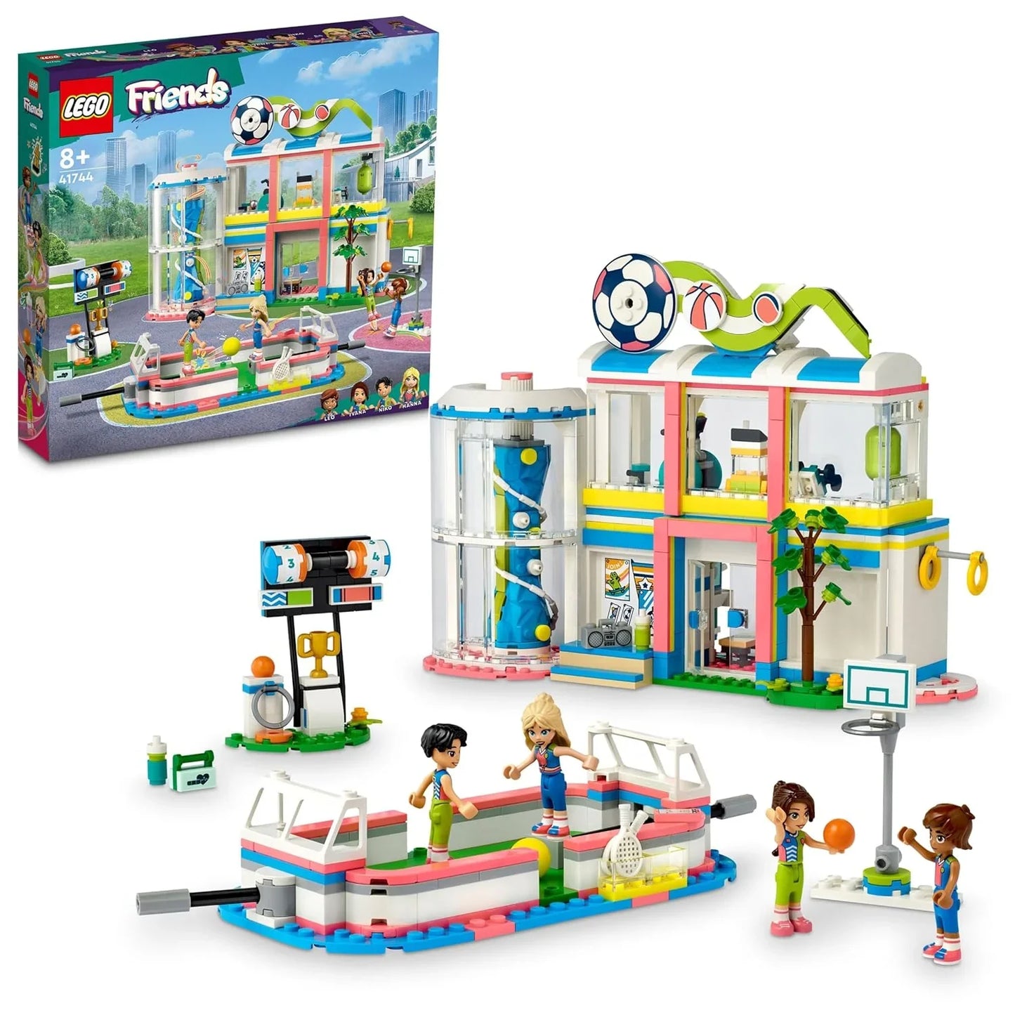 Lego Fri'ends Sports Center 41744 Building Toy Set, Fun for Boys and Girls Ages 8+ - Jaiman Toys