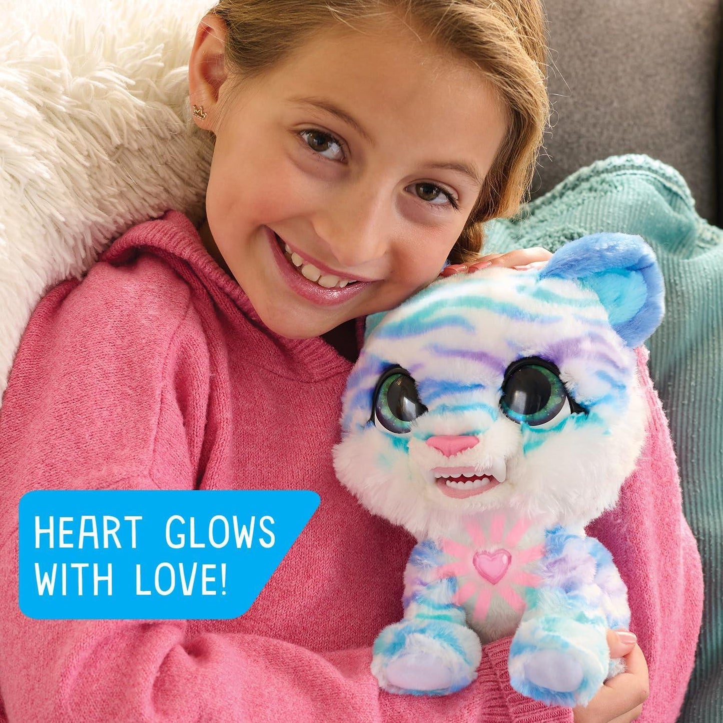 FurReal North the Sabertooth Kitty Interactive Plush Toy – Electronic Pet with 35+ Sounds & Reactions