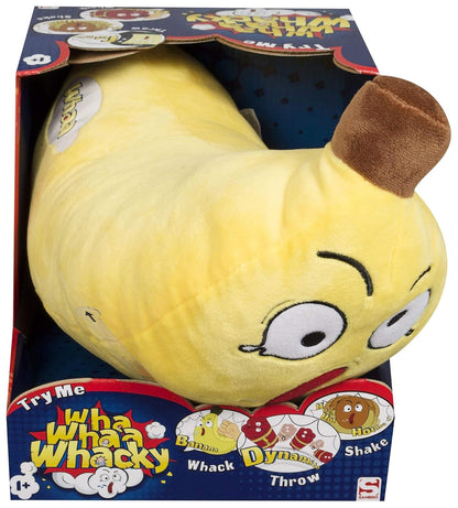 Whaaa Whacky Talking Banana Plush Toy | Sound, Voice & Motion Interactive Soft Toy for Kids | Shake, Whack & Throw – Fun Musical Banana Toy