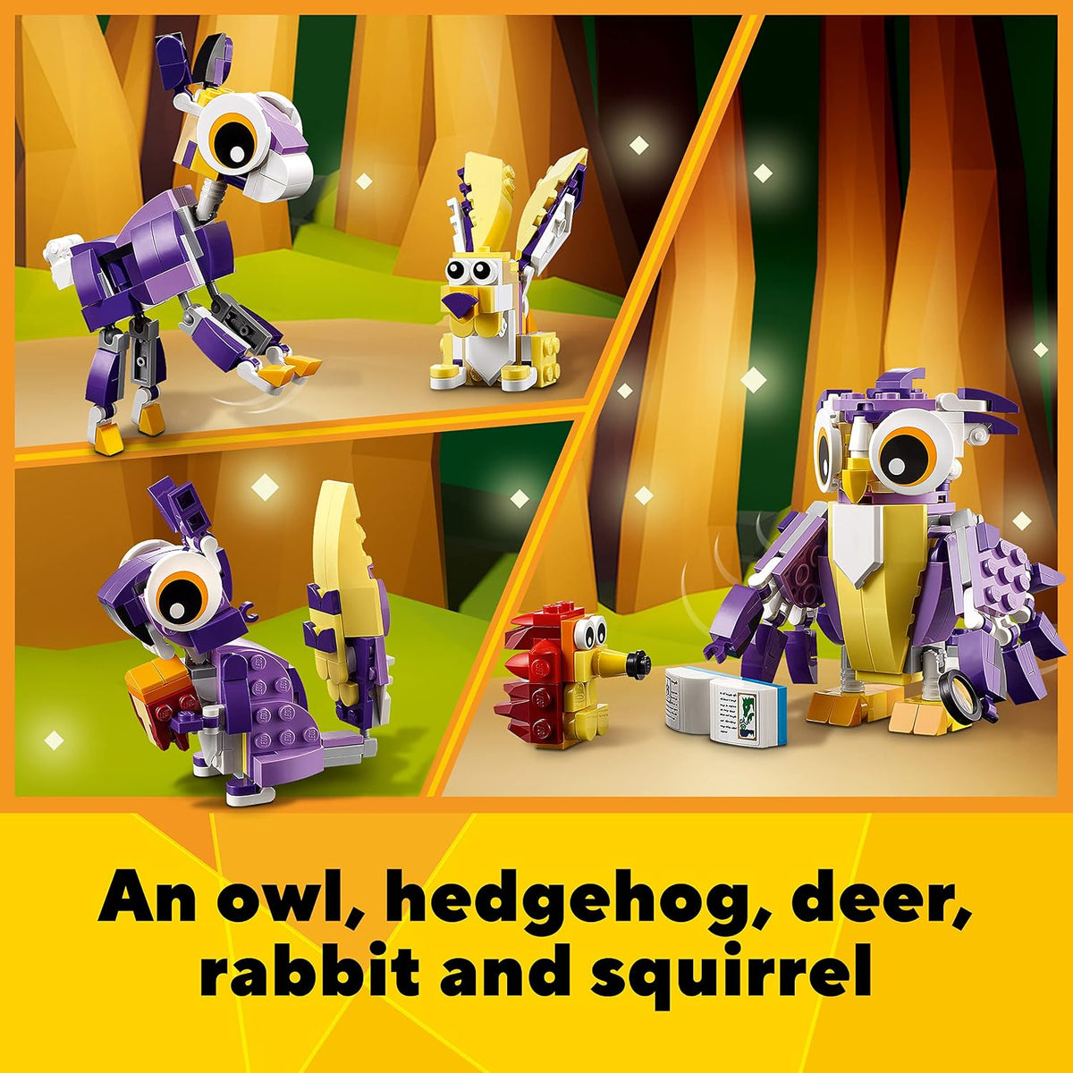 LEGO Creator 3in1 Fantasy Forest Creatures 31125 Building Kit (175 Pieces)