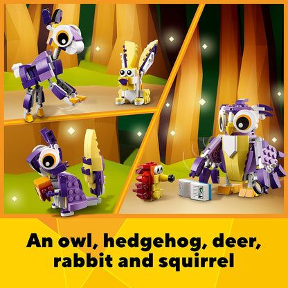 LEGO Creator 3in1 Fantasy Forest Creatures 31125 Building Kit (175 Pieces)