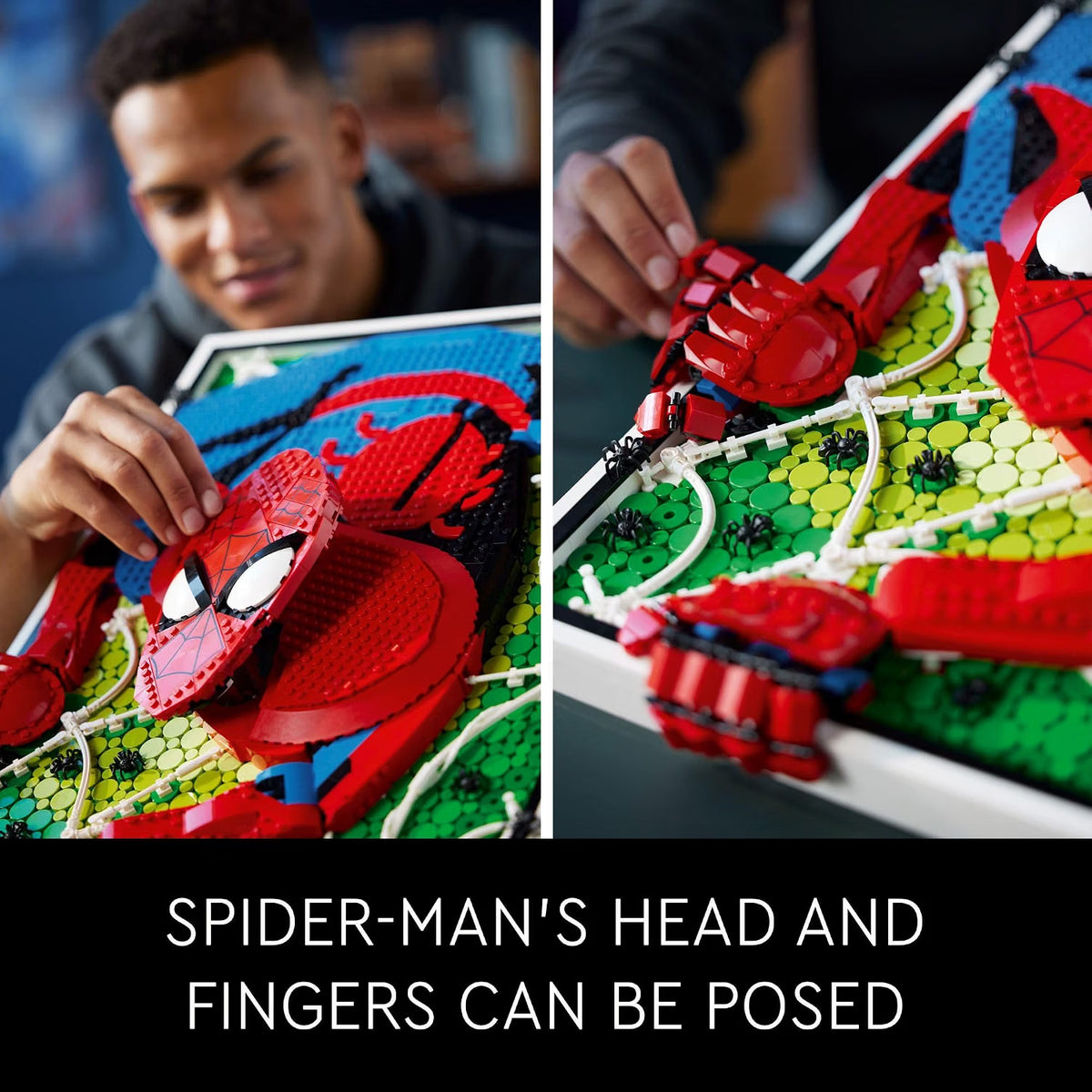 BOX DAMAGE - LEGO Art The Amazing Spider-Man 31209 Build &amp; Display Home Decor Wall Art Kit, Nostalgic Super Hero Gift for Adults or Back to School Gift for Teen Spider-Man Fans