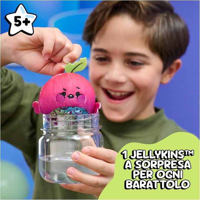 Magic Jellykins Mini Surprise Plush Toy, Mystery Collectible Soft Stuffed Character in Surprise Pack, Cute Magic Toy for Kids, 1 Random Piece, Ages 5 Years+