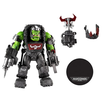 McFarlane Warhammer 40,000 Ork Meganob Mega Action Figure – Shoota & Base - Jaiman Toys