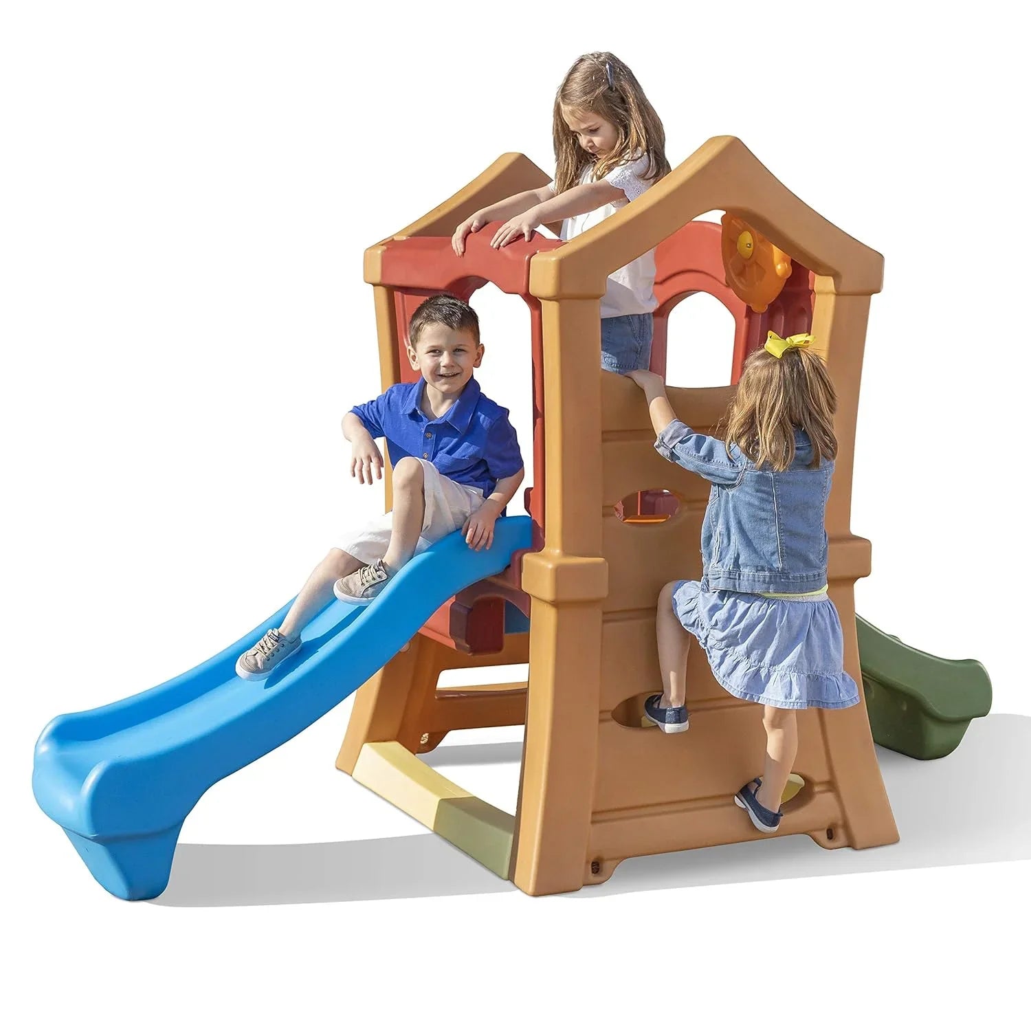 Step2 Play Up Double Slide Climber | Outdoor Playset for Kids - Jaiman Toys