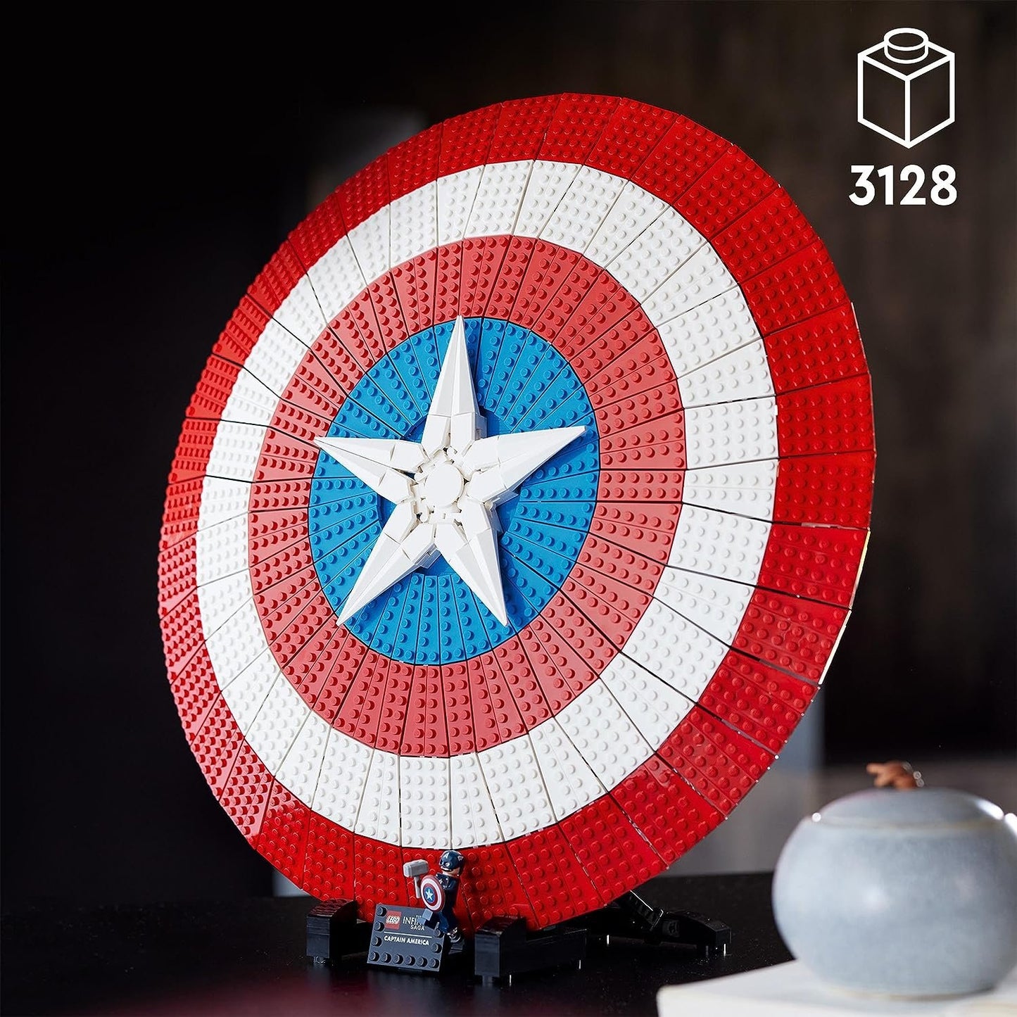 LEGO 76262 Marvel Captain America’s Shield Building Kit