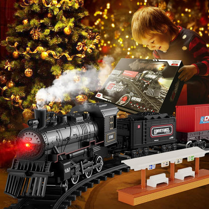 Premium Alloy Smart Train Set – Remote Control Steam Engine with Sound, Light & Music for Kids - Jaiman Toys
