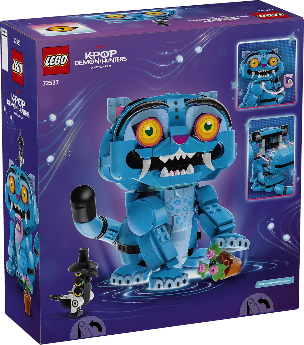 LEGO 72537 KPop Demon Hunters Derpy Tiger and Sussie Bird – Posable Character Building Set, 825 Pieces, Ages 9+