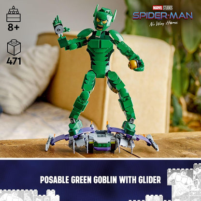 (Box Damage) Lego 76284 Super Heroes Green Goblin Construction Figure 471 Pieces