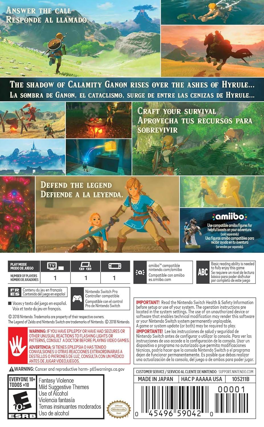 The Legend of Zelda: Breath of the Wild – Nintendo Switch 2 Edition - Jaiman Toys
