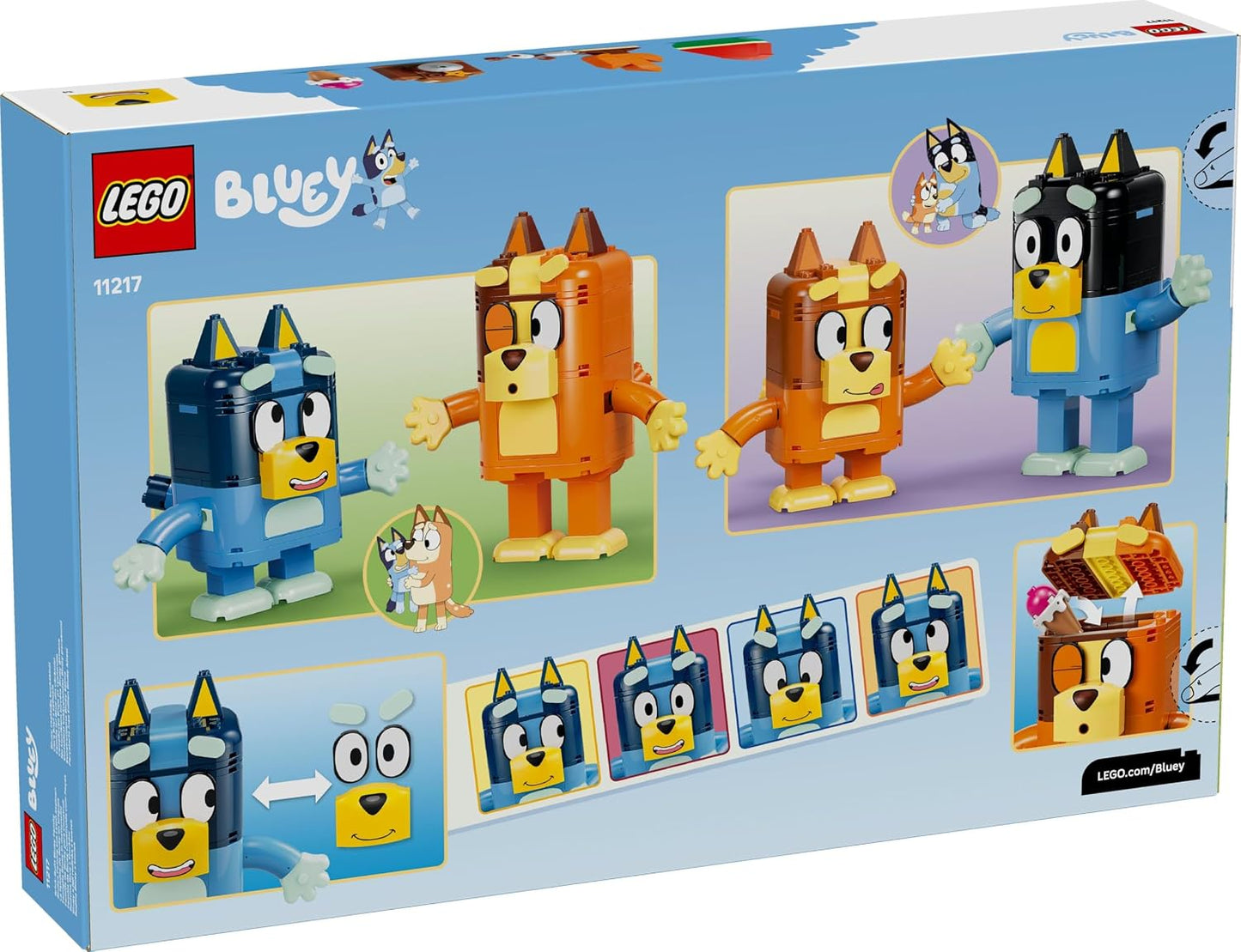 LEGO® Bluey Brick-Built Bluey Family 11217 Toy Set, 466 Pieces