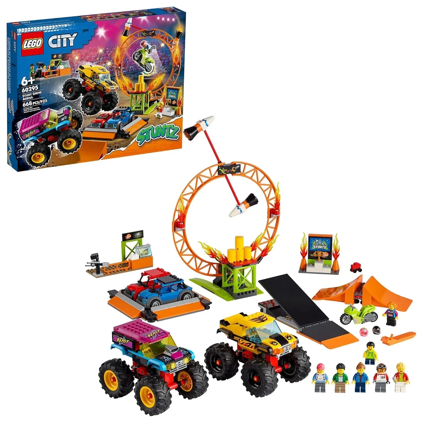 LEGO 60295 City Stunt Show Arena Building Kit (668 Pieces) - Jaiman Toys