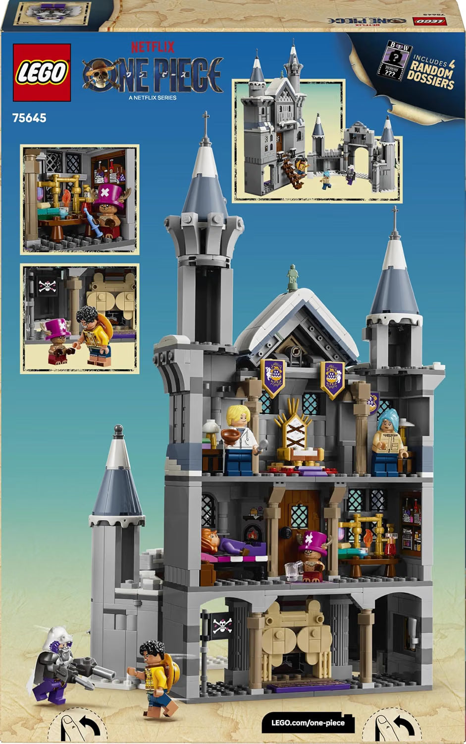 LEGO 75645 ONE PIECE Battle at Drum Castle – Castle Playset with Luffy, Nami, Sanji, Vivi, Chopper & Wapol, Ages 9+