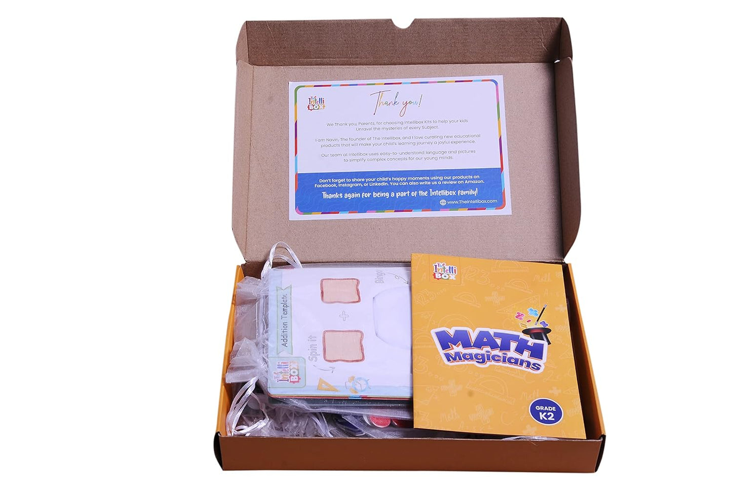 The Intellibox Math Magicians Numeracy Educational Kit for K2 | Early Maths Learning Activity Box for Kids | Numbers, Counting & Problem-Solving Activities