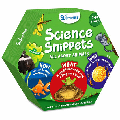 Skillmatics Flash Cards - Science Snippets Animals, Learning Resources & Educational Toys for Boys & Girls, Gifts for Ages 7, 8, 9 & Up, 70+ Cards