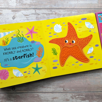 North Parade Touch and Feel in the Ocean Sound Book for Kids | Interactive Sensory Board Book with 5 Ocean Sounds