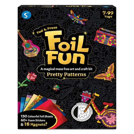 Skillmatics Art & Craft Activity - Foil Fun Pretty Patterns, Mess-Free Art, Magnets & Supplies, DIY Colorful Creative Activity, Craft Kits, Gifts for Kids, Teens, Adults, Families