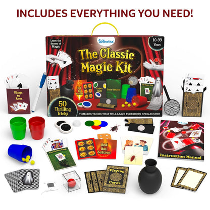 Skillmatics The Classic Magic Kit – 50 Magic Tricks for Ages 10–99