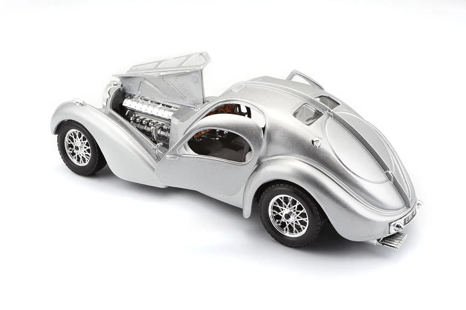 Bburago Die-Cast Bugatti Atlantic Car (Silver), Kid - Jaiman Toys