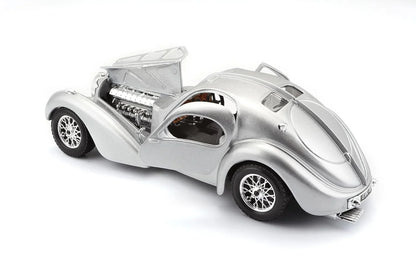 Bburago Die-Cast Bugatti Atlantic Car (Silver), Kid - Jaiman Toys