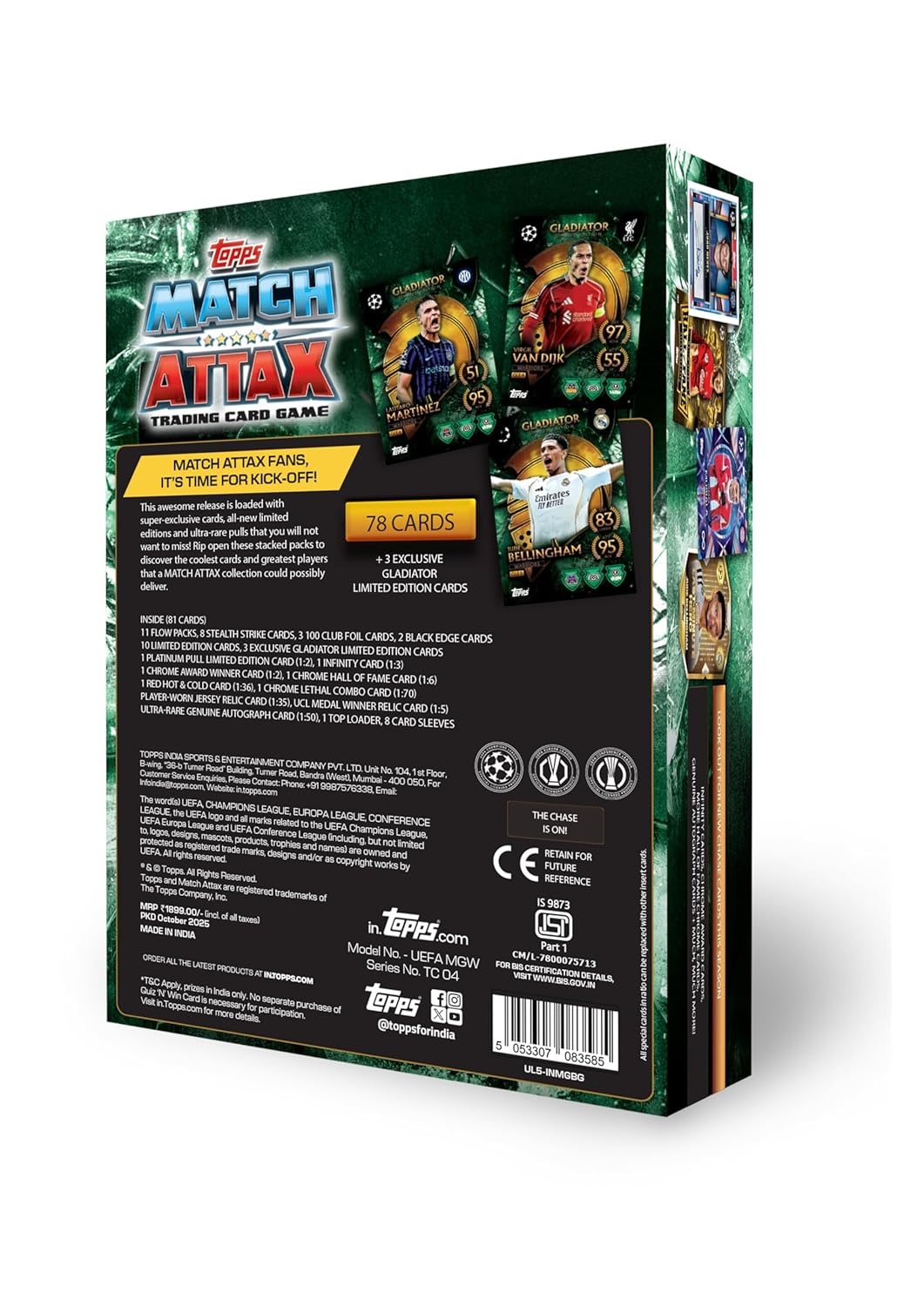 Topps UEFA Champions League Match Attax 2025-26 Trading and Collectible Card Game (Mega Pack Gladiators - Warriors)