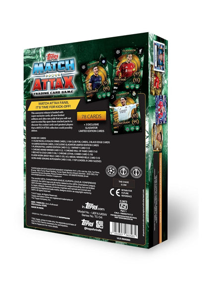 Topps UEFA Champions League Match Attax 2025-26 Trading and Collectible Card Game (Mega Pack Gladiators - Warriors)