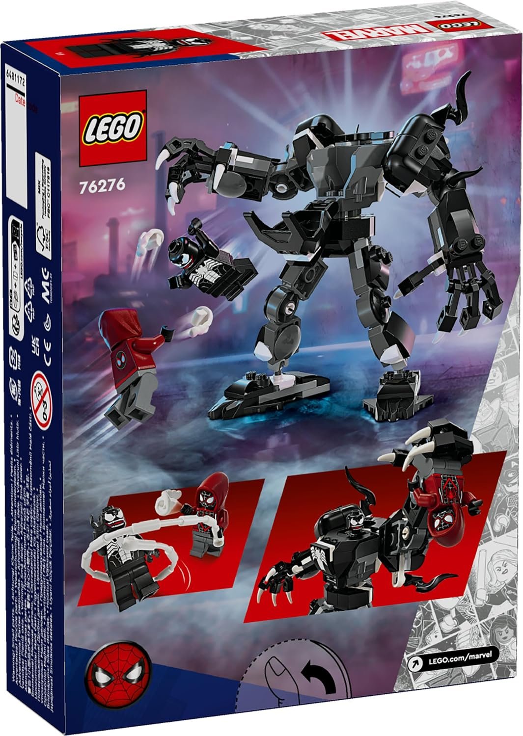 LEGO Marvel Venom Mech Armor vs. Miles Morales 76276 (134 Pieces)