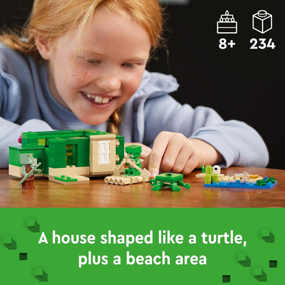 LEGO Minecraft The Turtle Beach House Model 21254 (234 Pieces)