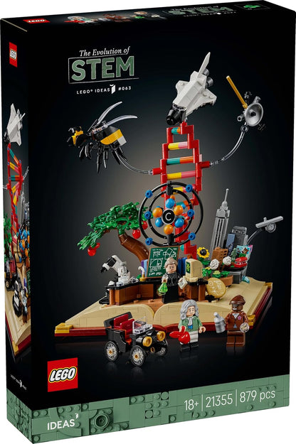 LEGO 21355 Ideas The Evolution of STEM, Science Gift for Adults Building Blocks for 18+ Gift