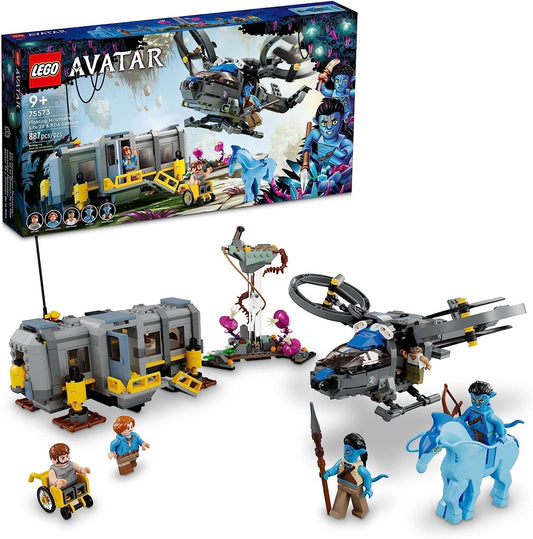 Lego 75573 Avatar Floating Mountains ; RDA Samson - Helicopter Toy Featuring 5 Minifigures and Direhorse Animal Figure