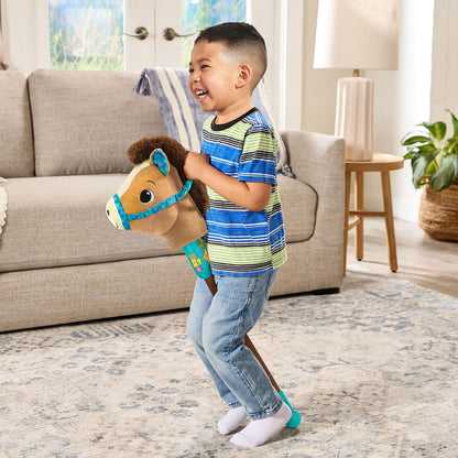 VTech Gallop & Giggle Horse Stick Pony with Motion Sensor | Interactive Musical Hobby Horse with Lights, Sounds & Learning Modes | Plush Riding Horse Toy for Kids