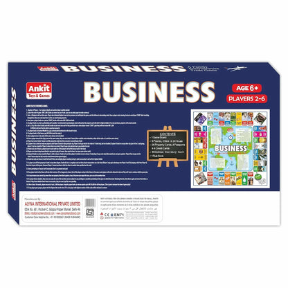 Ankit Toys Business Board Game – 38×38 cm Indian Real Estate Strategy Game for Kids & Families