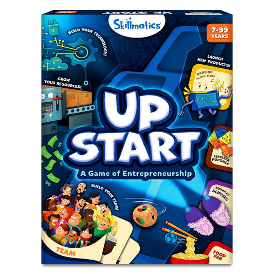 Skillmatics Board Game - Up Start, Entrepreneurship and Business Strategy Game for Kids, Teens and Adults, Fun for Family & Friends, Game Night, Gifts for Boys and Girls Ages 7, 8, 9 and Up