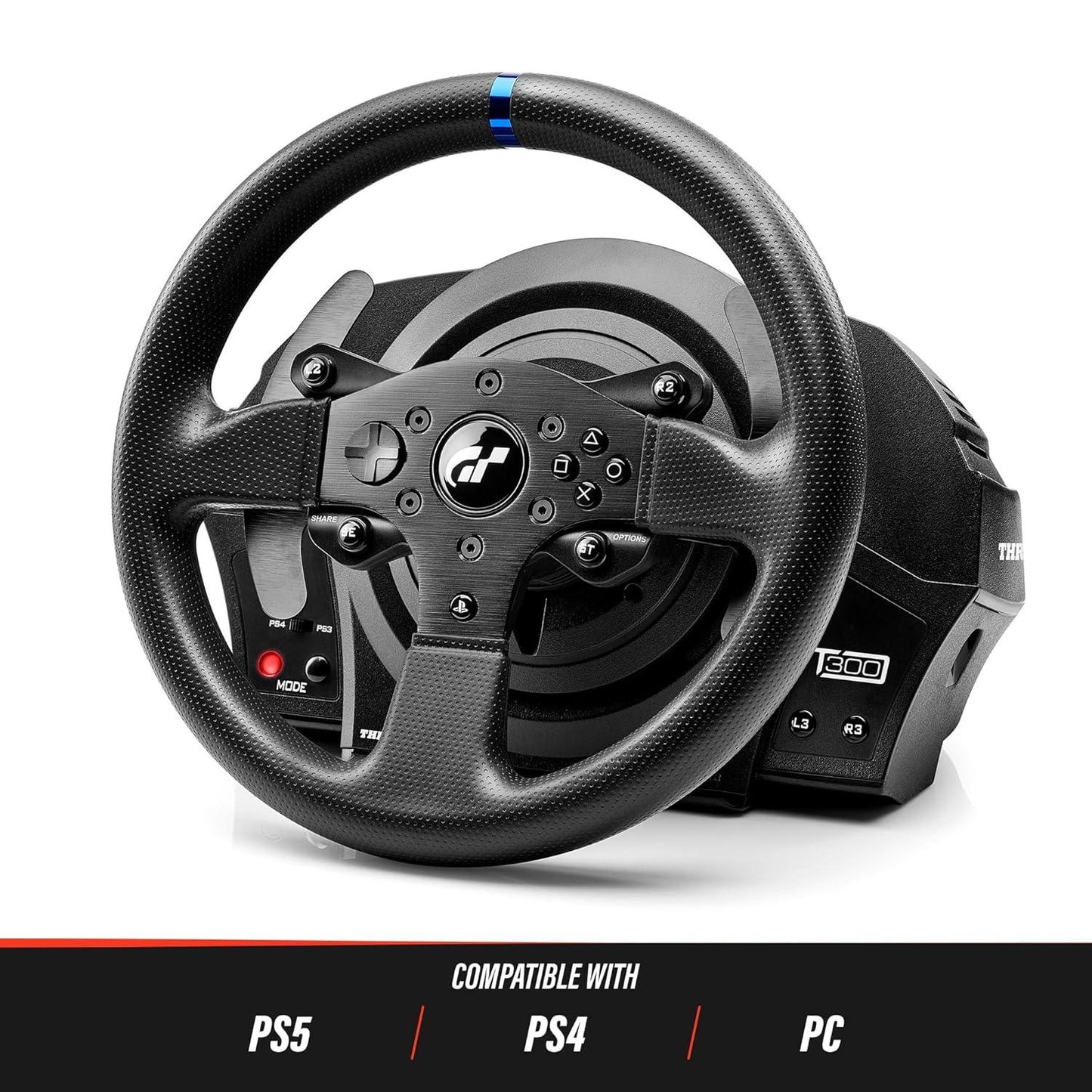 Thrustmaster T300 RS GT Edition | Racing Game Wheel | Force Feedback | PC/PS3/PS4/Work with PS5 - Jaiman Toys