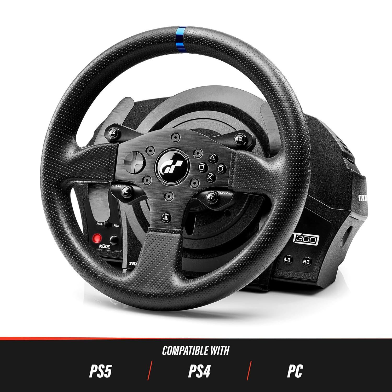 Thrustmaster T300 RS GT Edition | Racing Game Wheel | Force Feedback | PC/PS3/PS4/Work with PS5 - Jaiman Toys