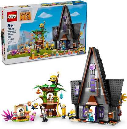 LEGO Despicable Me 4 Minions and Gru's Family Mansion, Minions Toy House and Tree Playset from Movie, Fun Despicable Me Toy, Creative Gift for Boys and Girls Aged 8 and Up, 75583