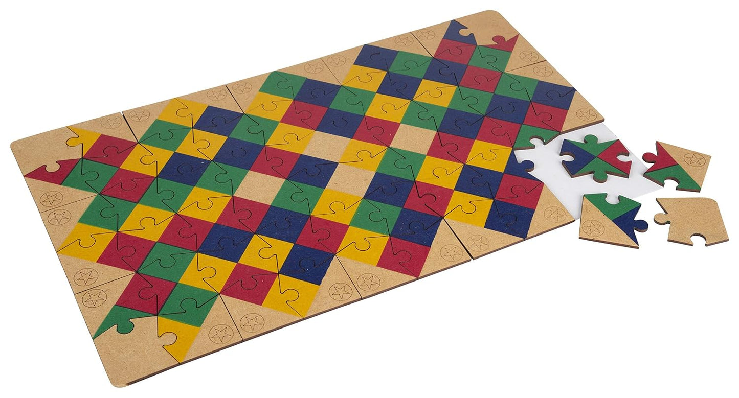 Funskool JigStars Unique Jigsaw Puzzle Speed Game for Kids 6+ | 2–4 Players | Fast-Paced Family Puzzle & Strategy Game